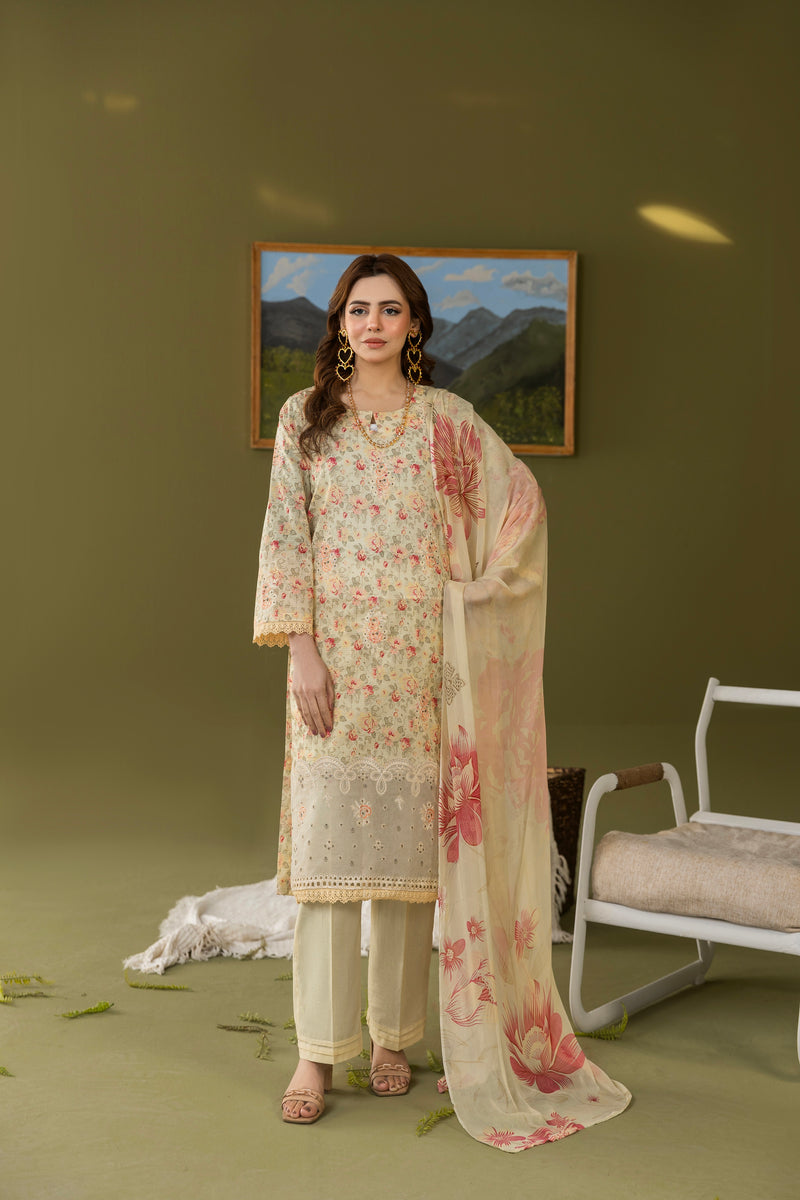 NOORZA - 3 PC UNSTITCHED