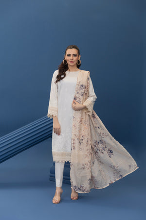 ZAFREENA - 3 PC UNSTITCHED