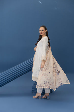 ZAFREENA - 3 PC UNSTITCHED