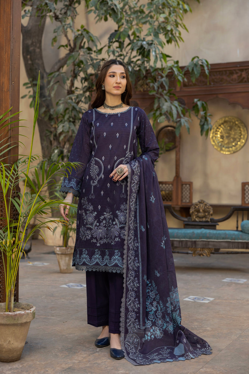 MEHRISH - 3 PC UNSTITCHED