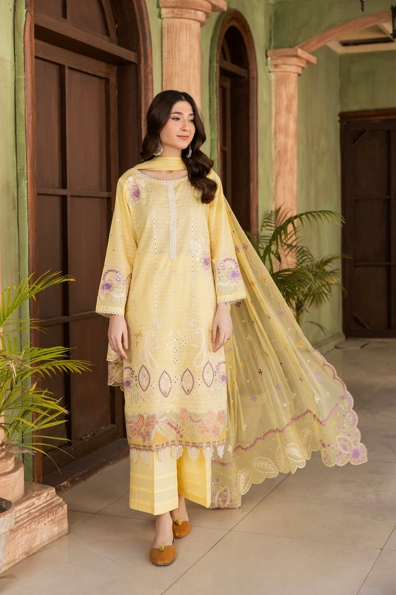 DAHRIZA - 3 PC UNSTITCHED