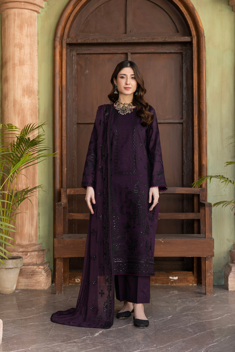 HAYREENA - 3 PC UNSTITCHED