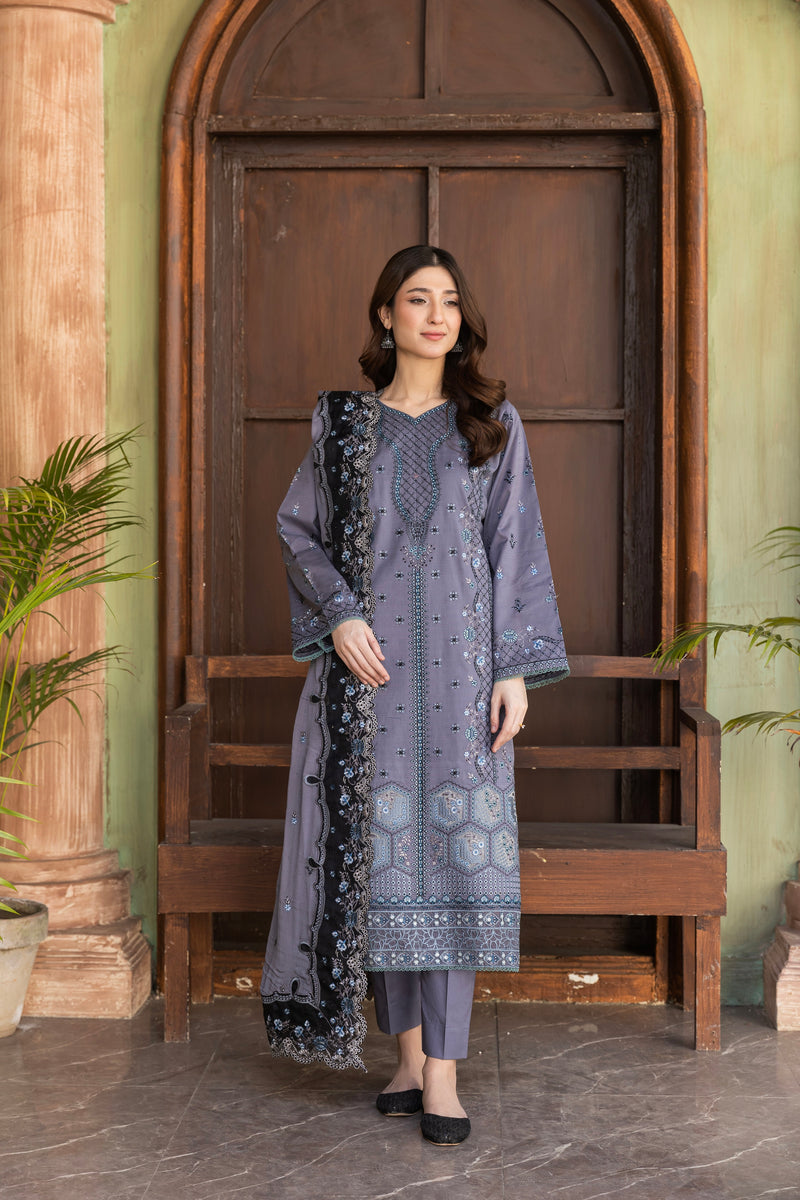 RESHVANA - 3 PC UNSTITCHED