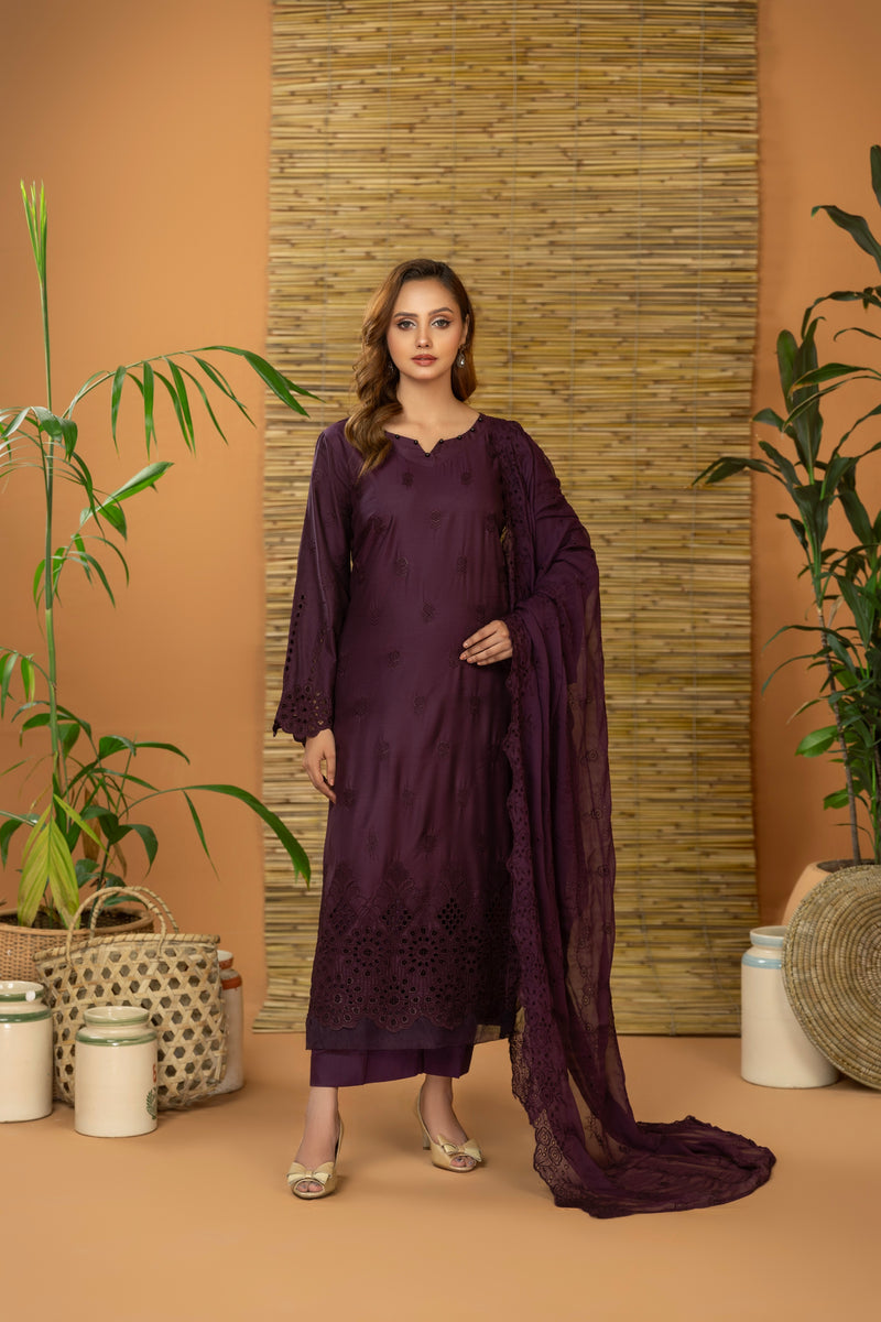 ZARAN - 3 PC UNSTITCHED