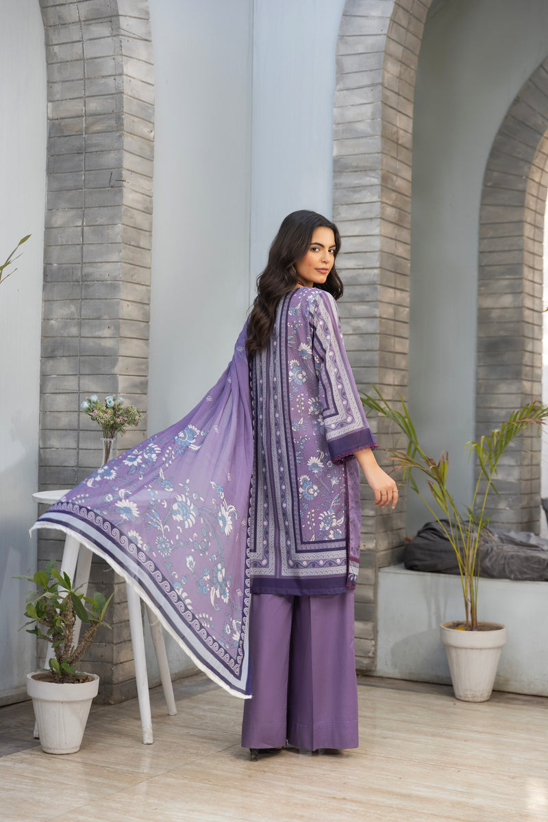 ZARNIVA  - 3 PC UNSTITCHED