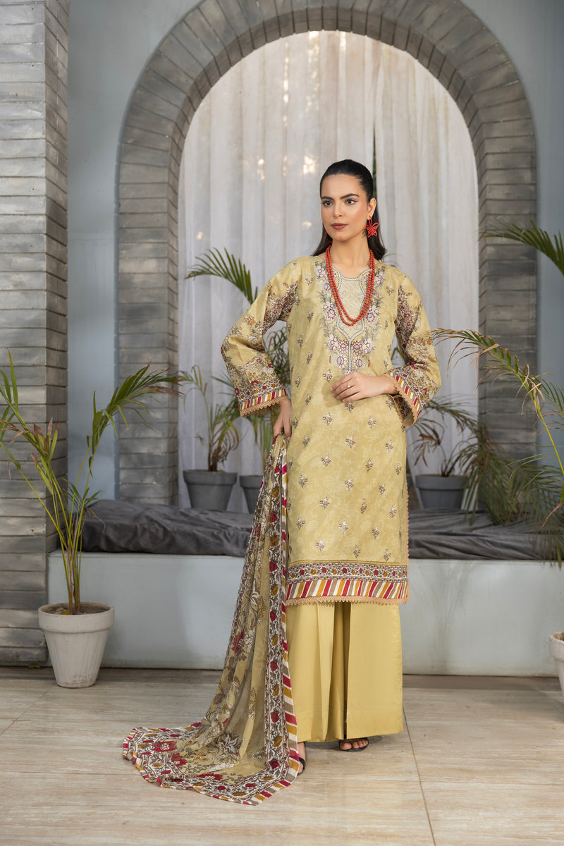 SABEENZA - 3 PC UNSTITCHED