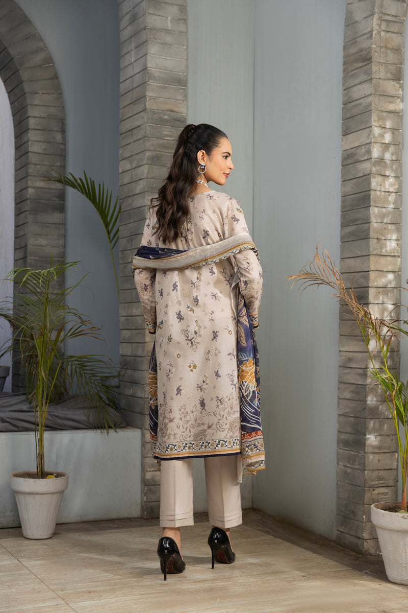 VELISHA - 3 PC UNSTITCHED