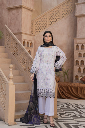 NAZLIA - 3 PC UNSTITCHED