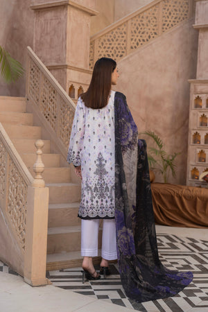 NAZLIA - 3 PC UNSTITCHED