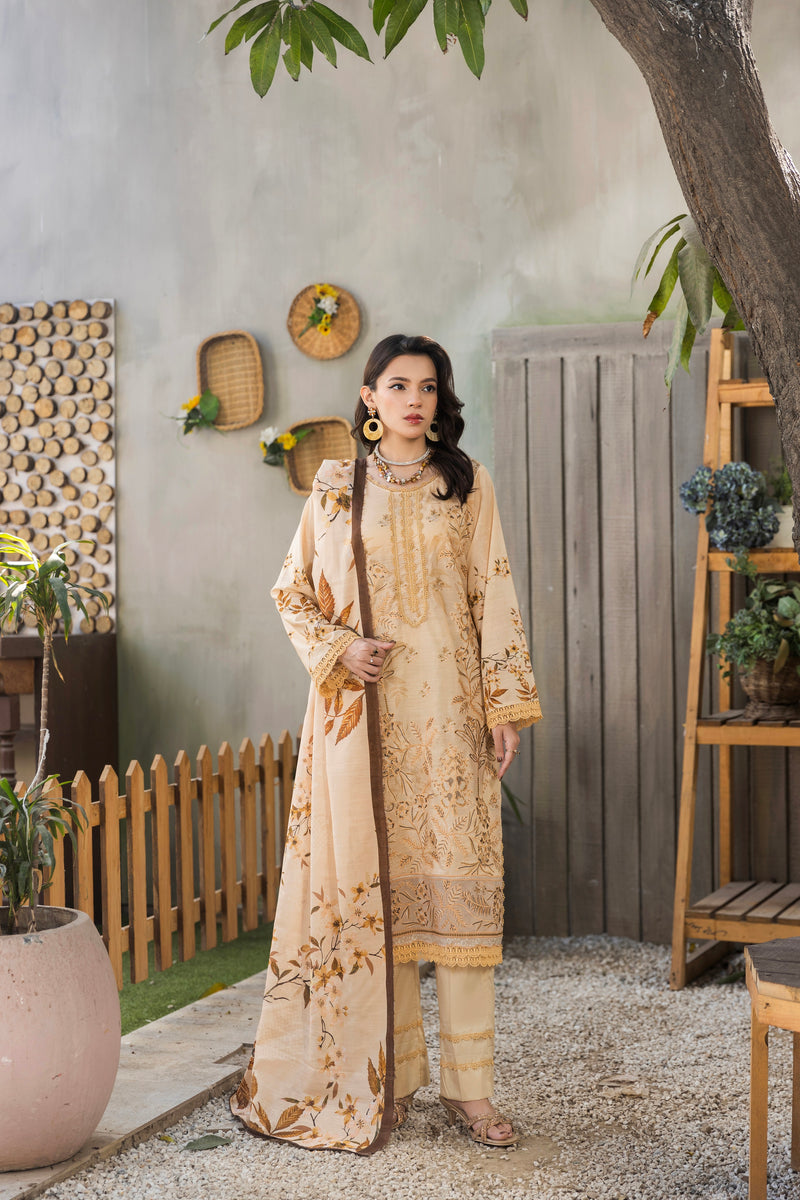 ZIMAL - 3 PC UNSTITCHED