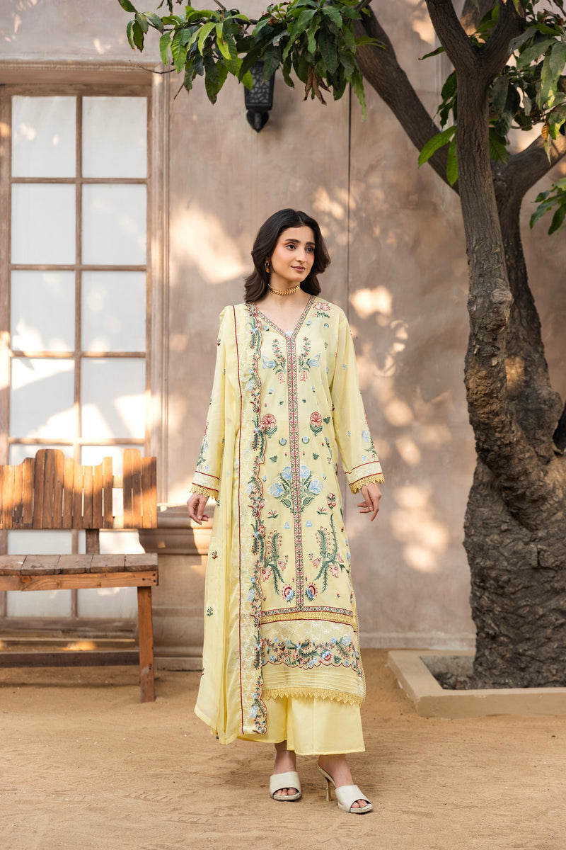 RAVEENA - 3 PC UNSTITCHED