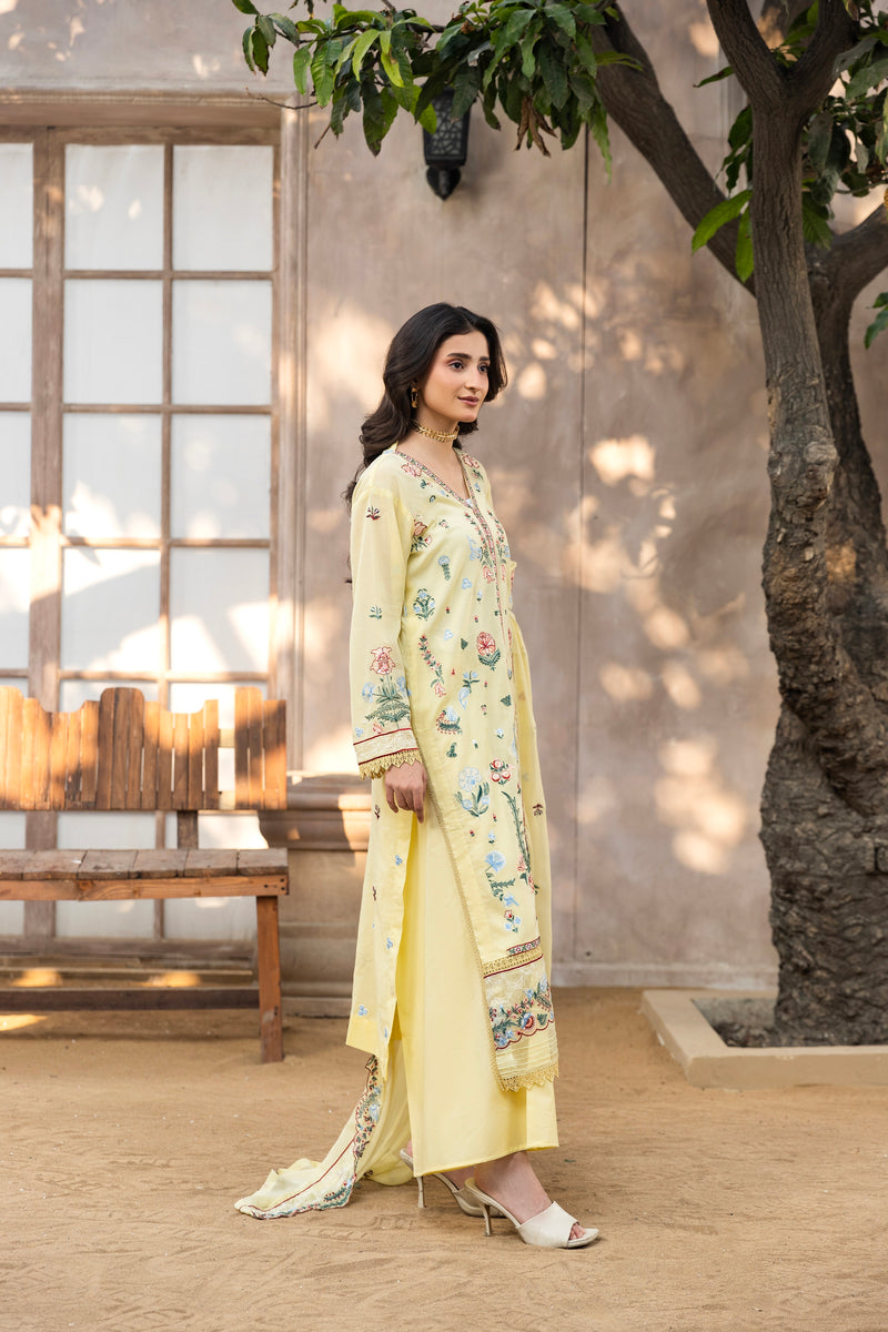 RAVEENA - 3 PC UNSTITCHED