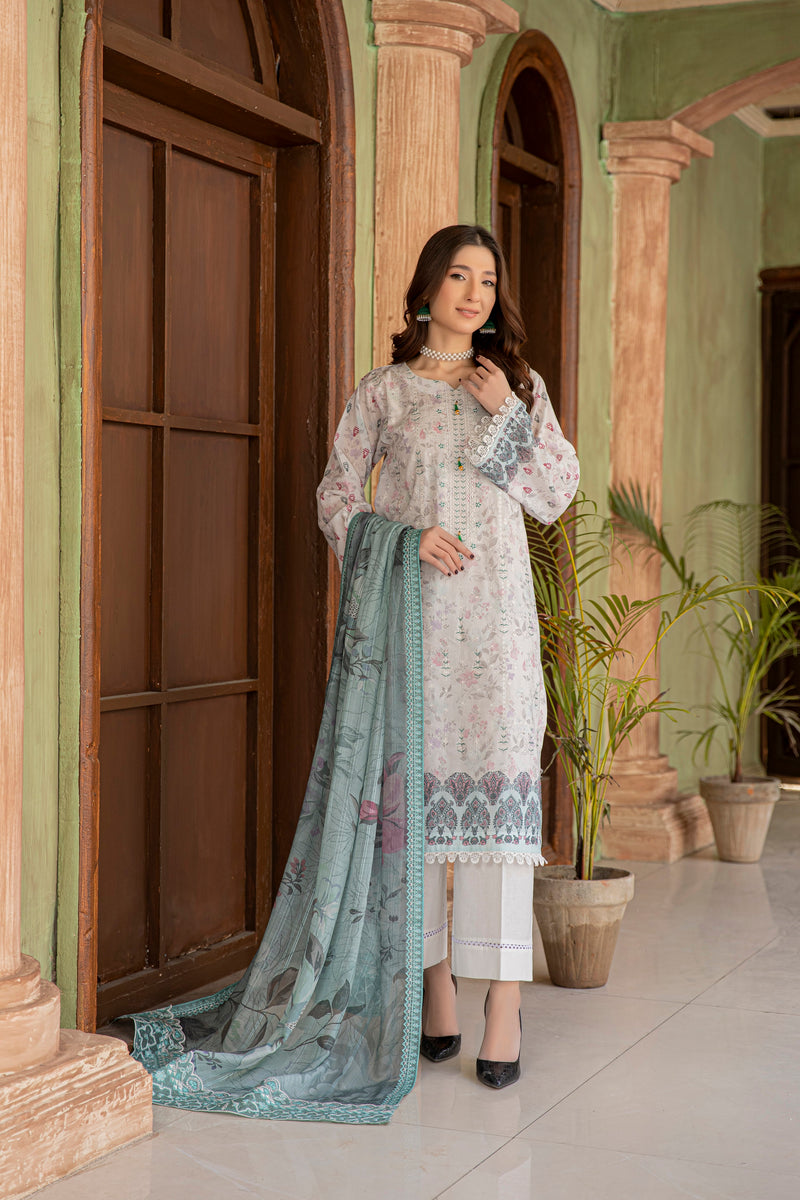 RESHVA - 3 PC UNSTITCHED