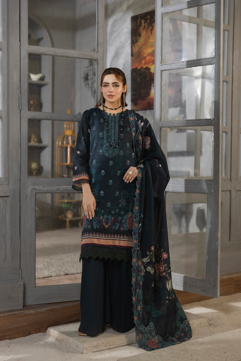 FLORA - 3 PC UNSTITCHED