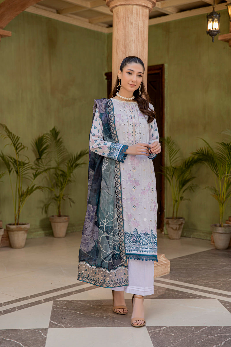 ZARVIA - 3 PC UNSTITCHED