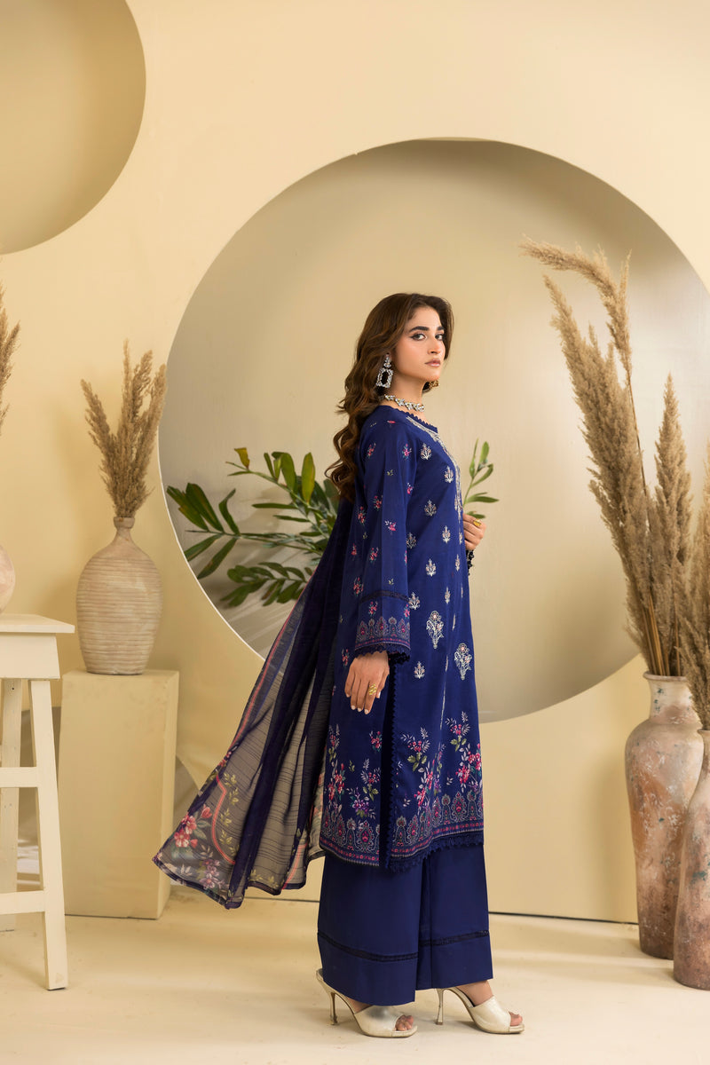 ELVORA - 3 PC UNSTITCHED