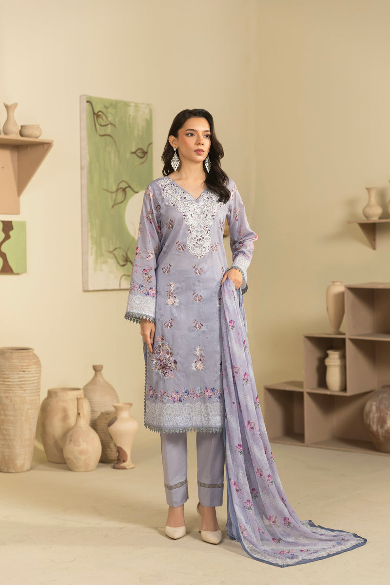 ASPRAY - 3 PC UNSTITCHED