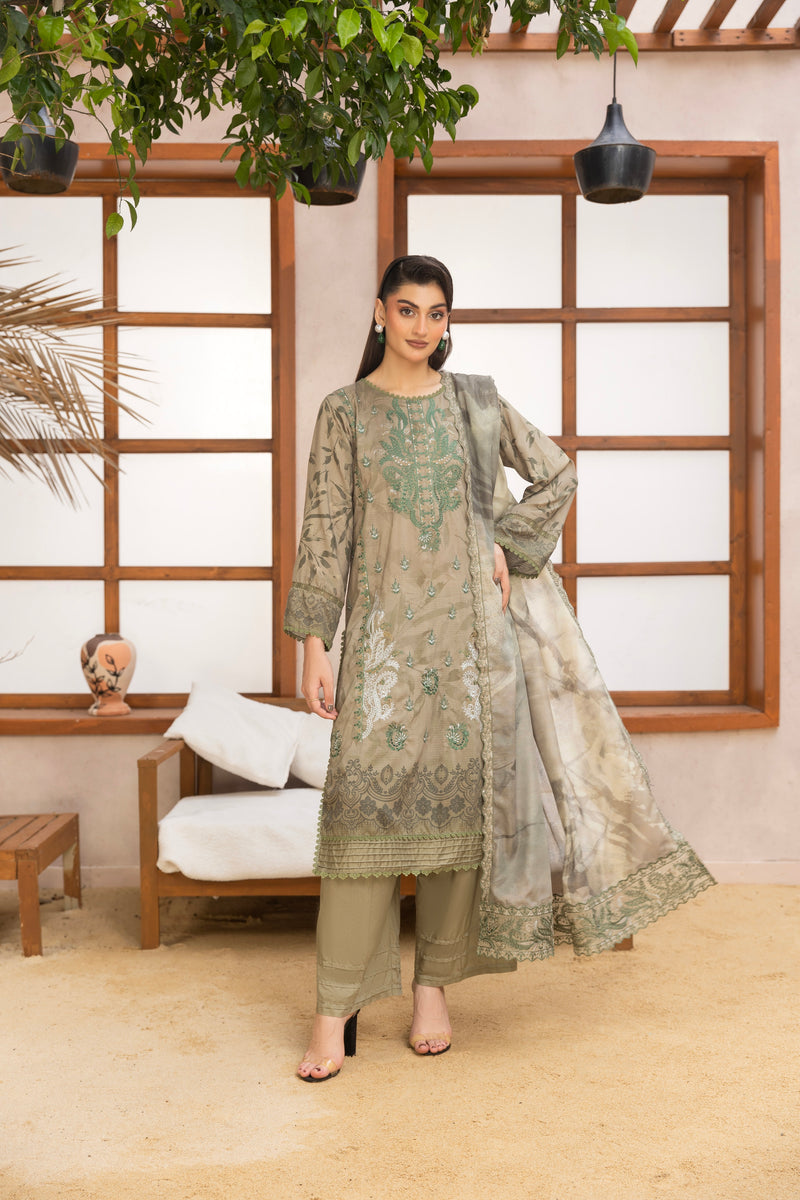 AYLA - 3 PC UNSTITCHED