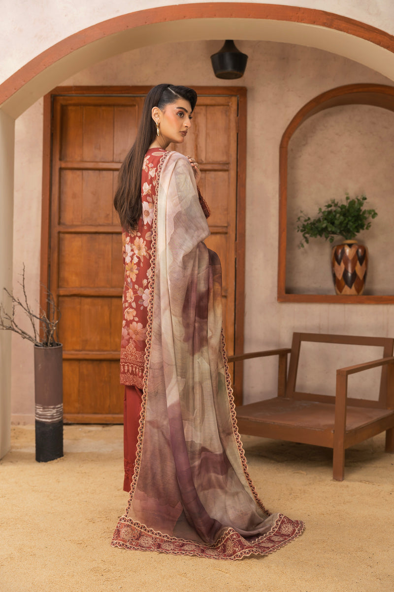 NOORIN - 3 PC UNSTITCHED