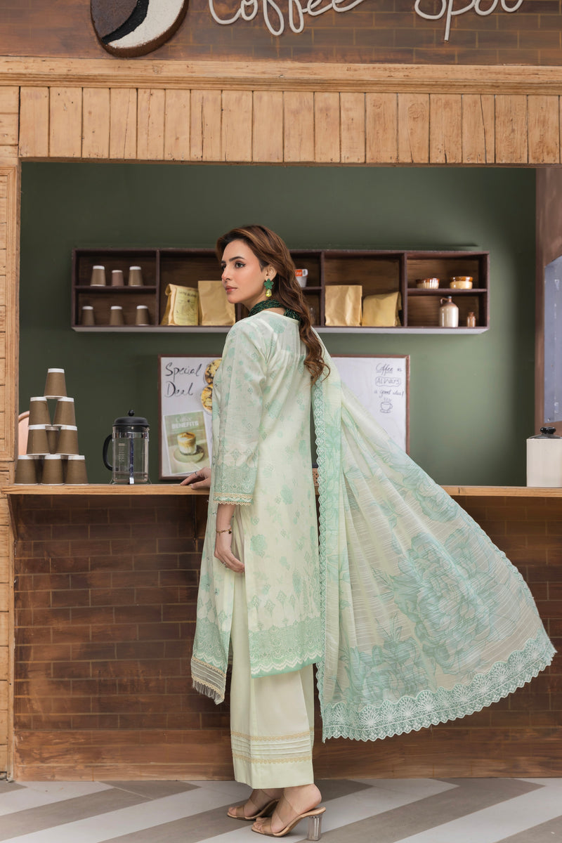 AZURE - 3 PC UNSTITCHED