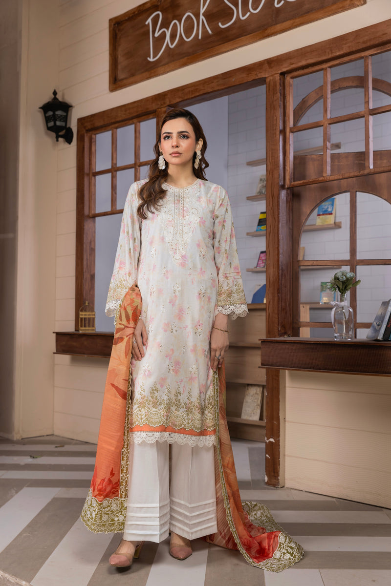 LUXE - 3 PC UNSTITCHED