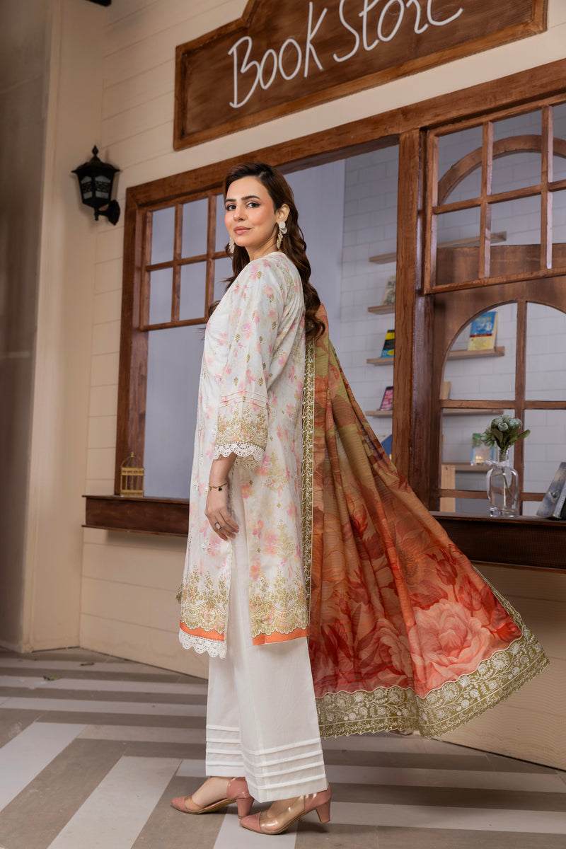 LUXE - 3 PC UNSTITCHED