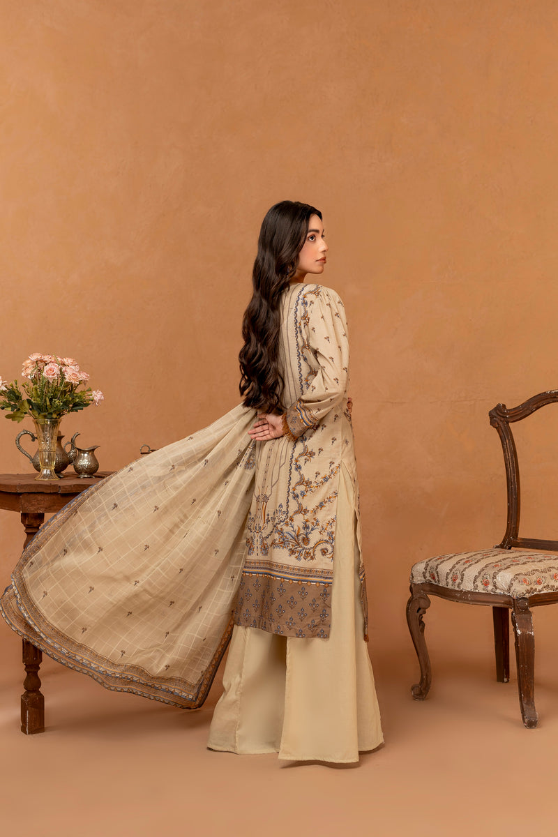 PETAL PERFECTION - 3 PC UNSTITCHED