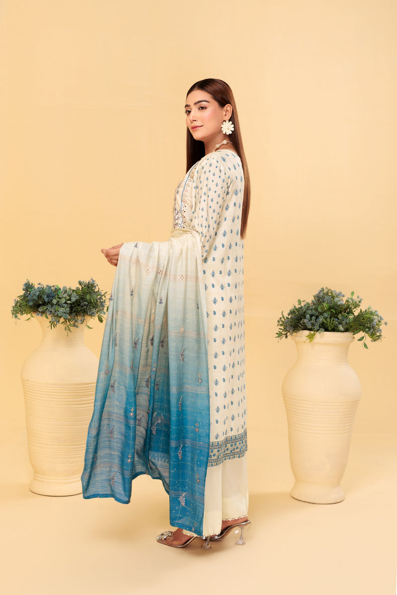 SUMMER SERENADE - 3 PC UNSTITCHED