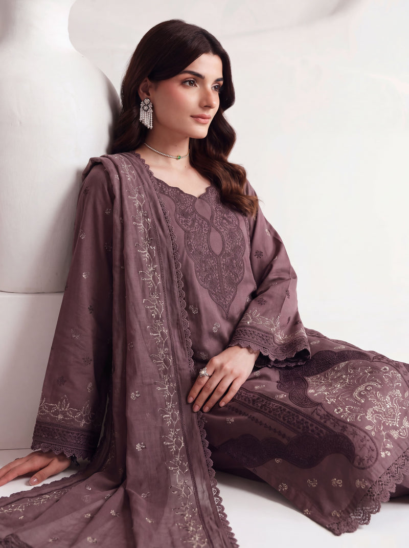 LAVENDER 3 PC UNSTITCHED