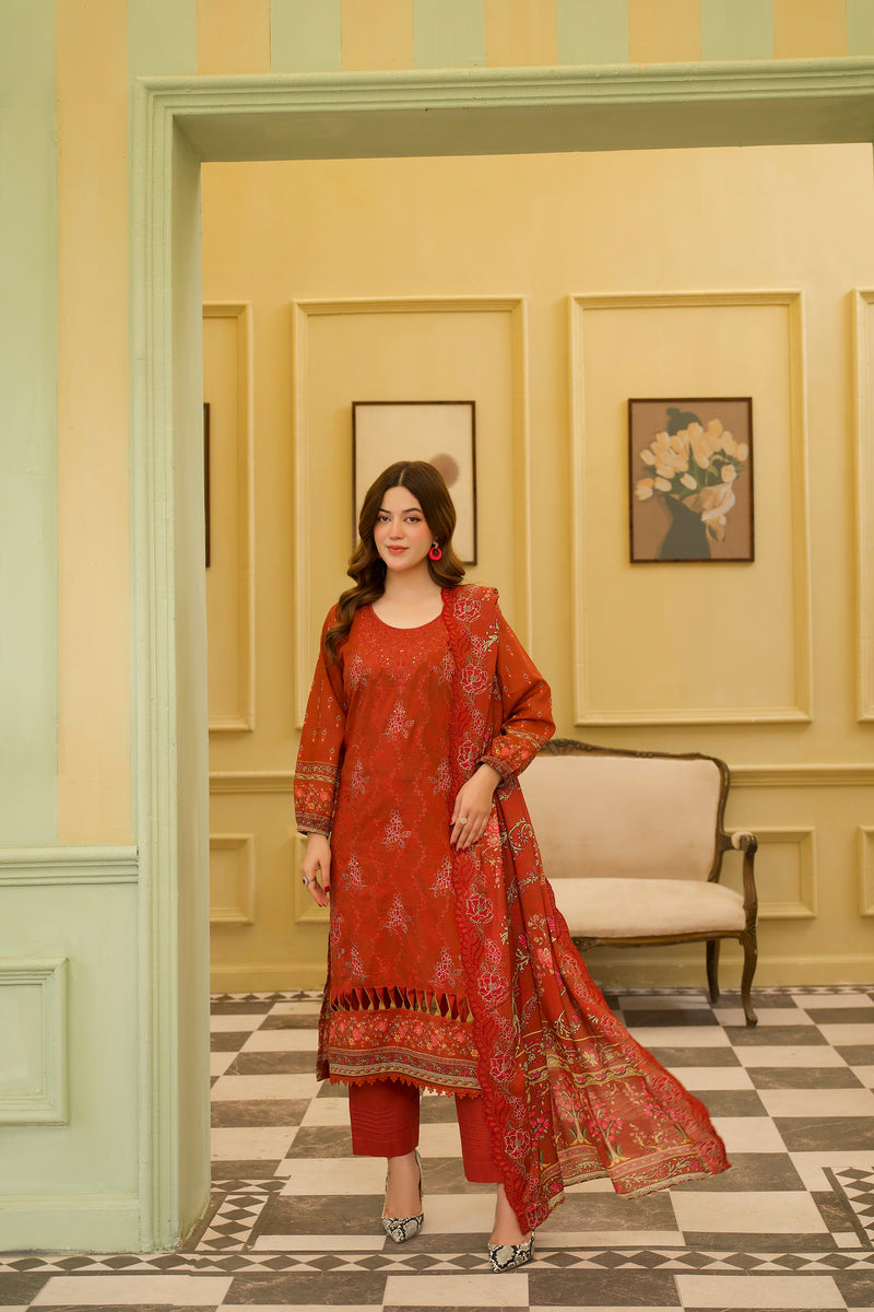 ZEHRA - 3 PC UNSTITCHED