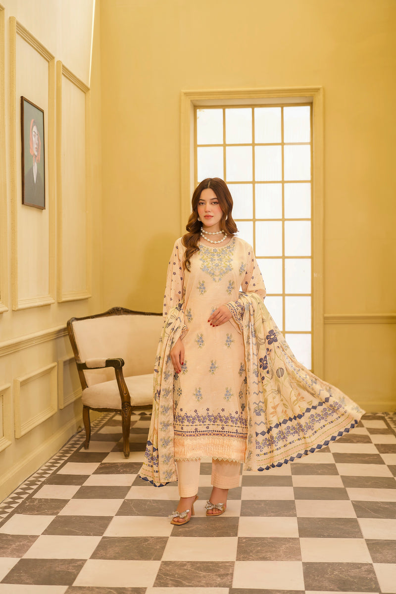 NURAY - 3 PC UNSTITCHED