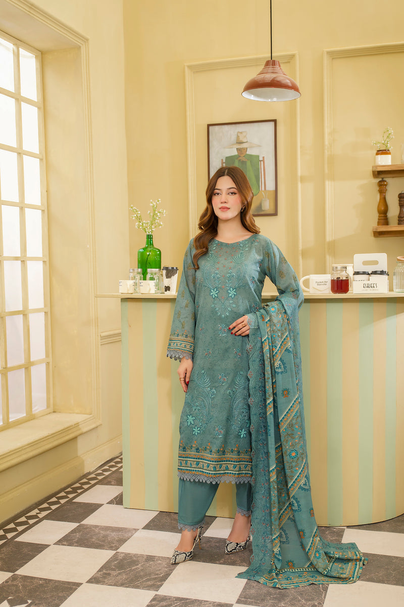 MEHRUN - 3 PC UNSTITCHED