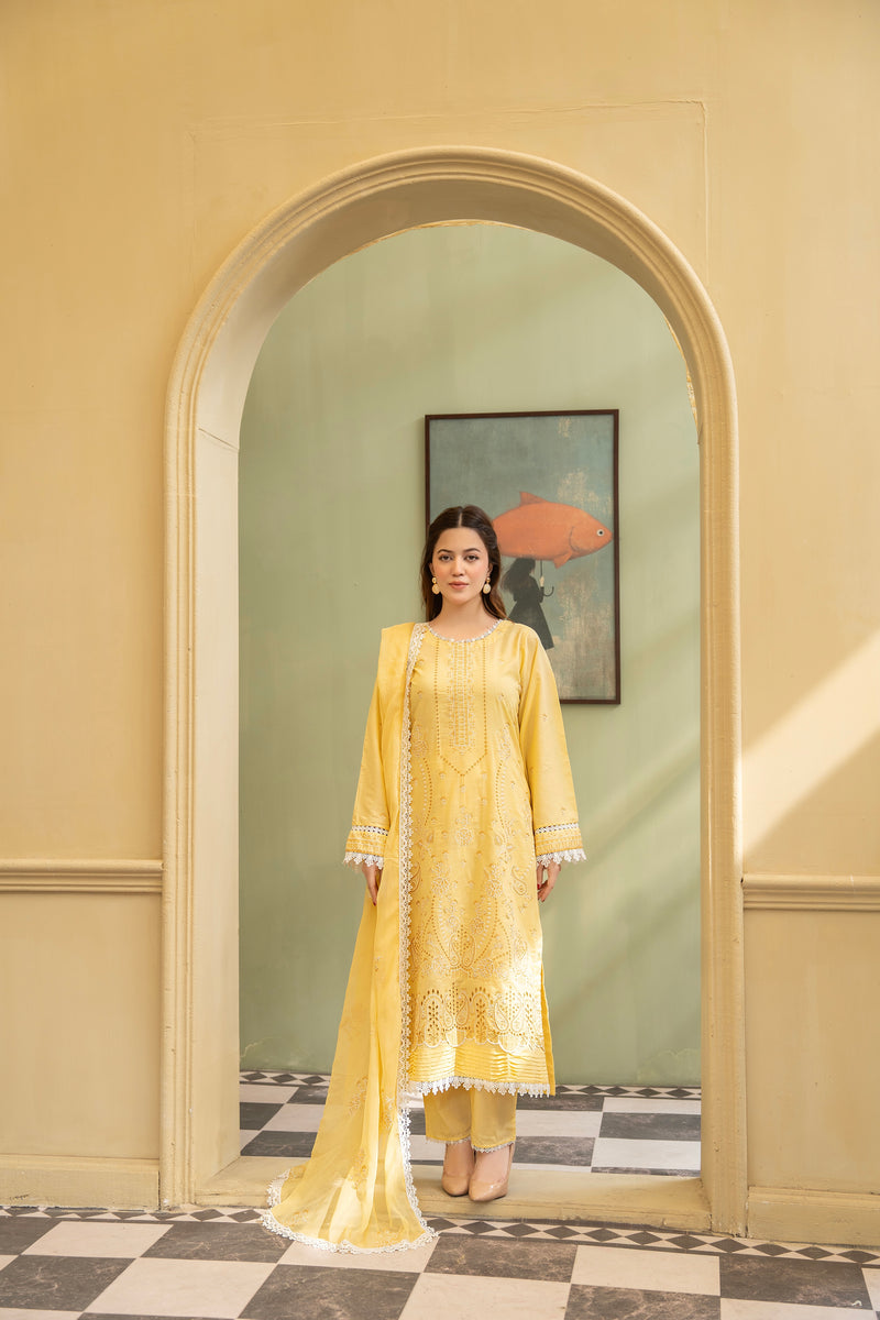 COTLUXE - 3 PC UNSTITCHED