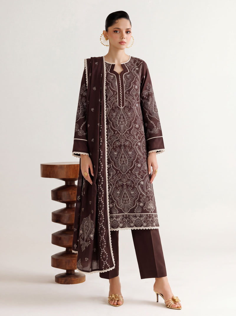 WINTER BLOOM 3 PC UNSTITCHED
