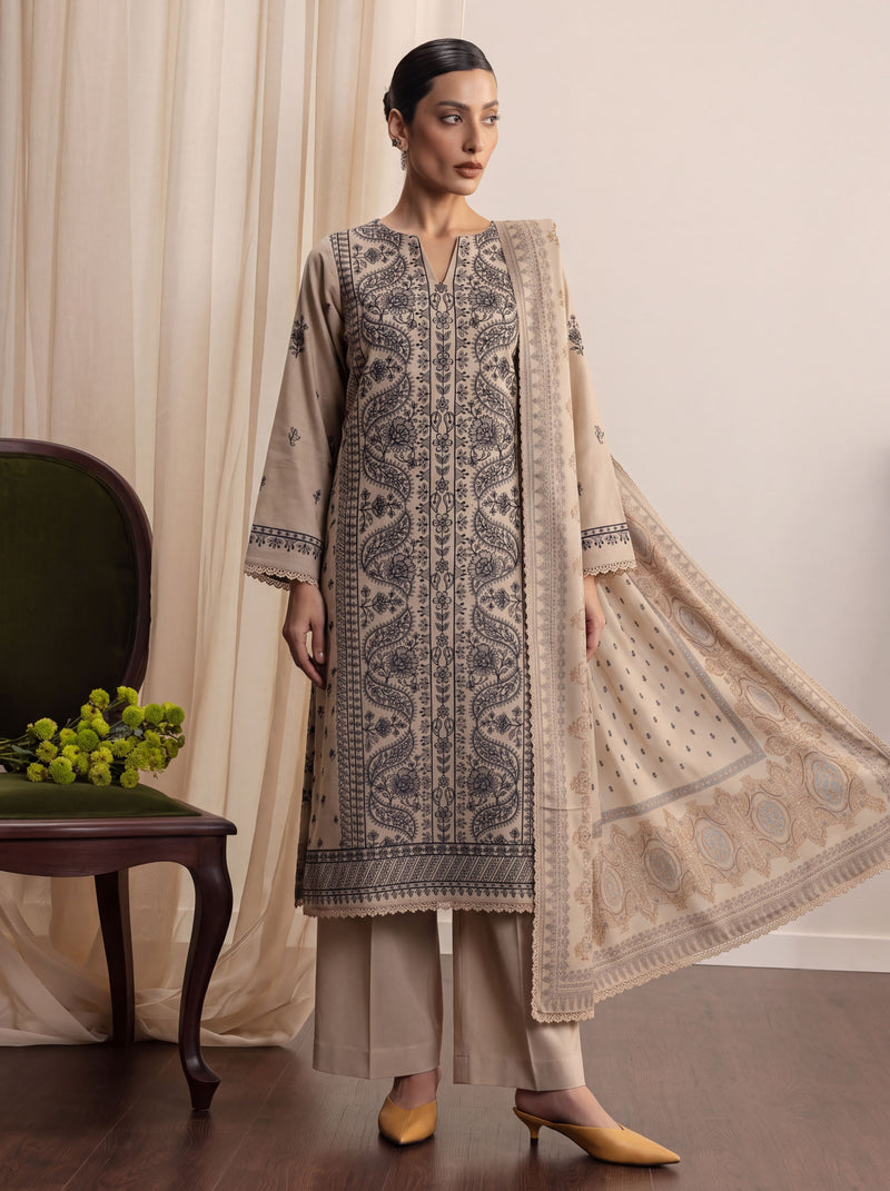 VELVET 3 PC UNSTITCHED
