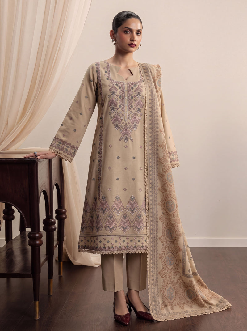 PEACH 3 PC UNSTITCHED