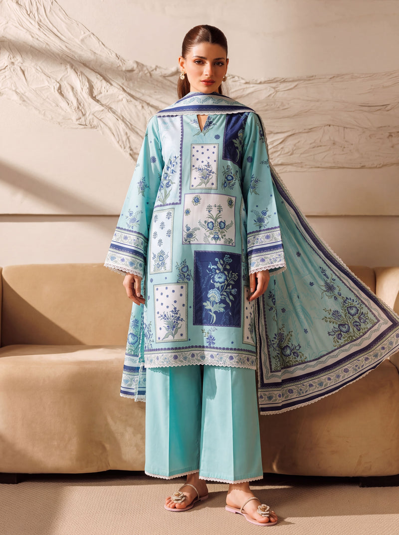 KHUMAAR 3 PC UNSTITCHED