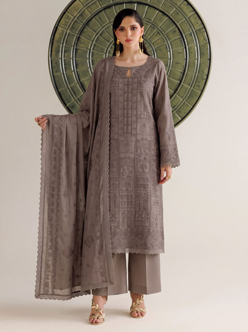 CINNAMON 3 PC UNSTITCHED