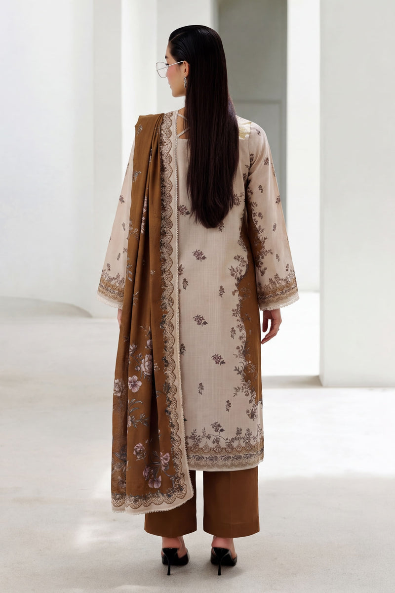 CARAMEL 3 PC UNSTITCHED