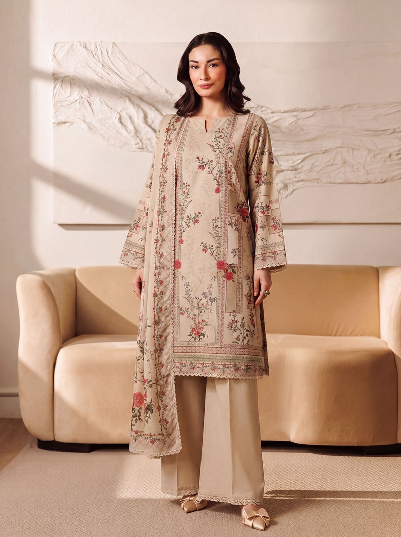 KHADDAR 3 PC UNSTITCHED