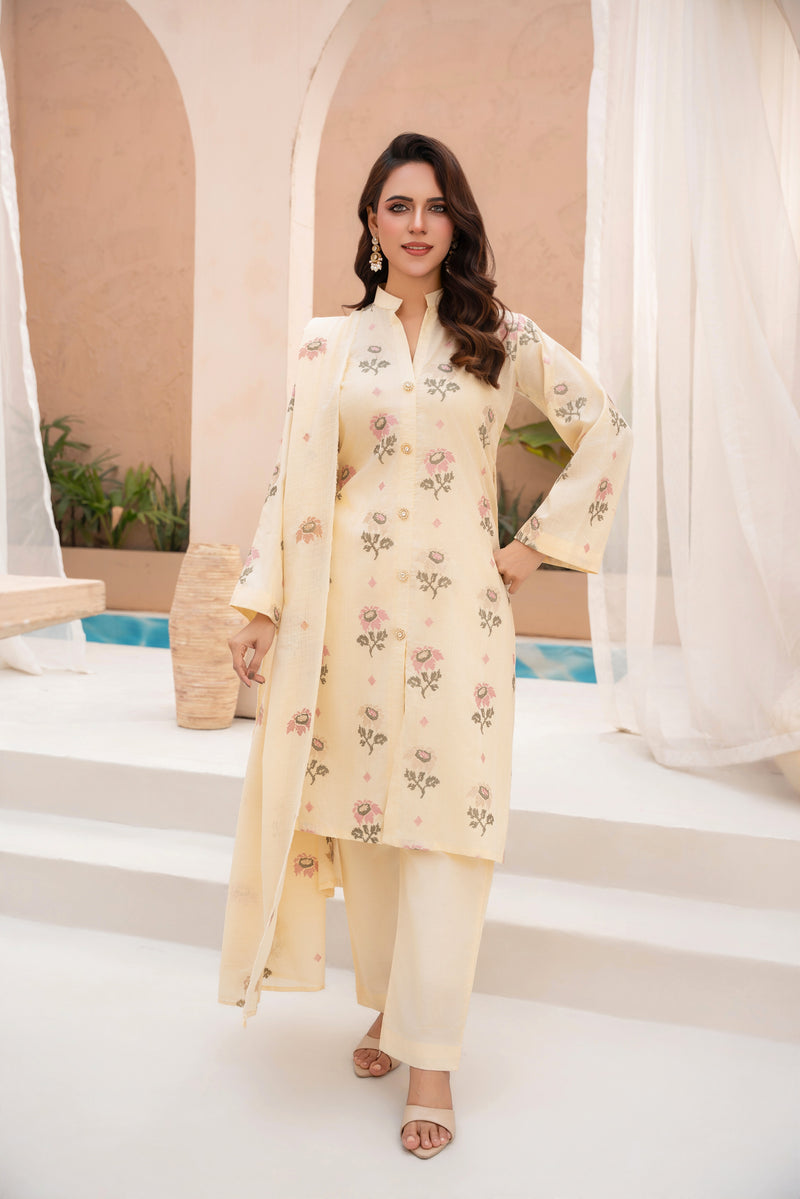 ROSHANARA - 3 PC UNSTITCHED