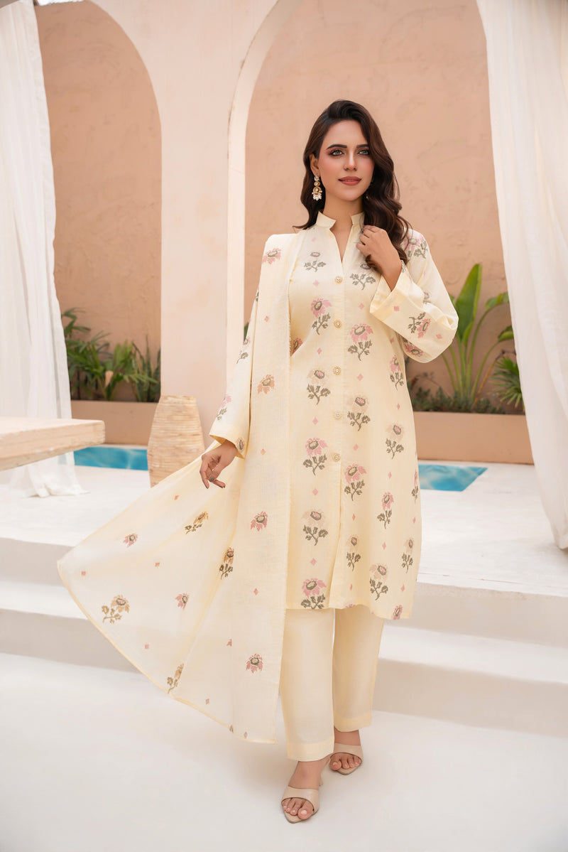 ROSHANARA - 3 PC UNSTITCHED