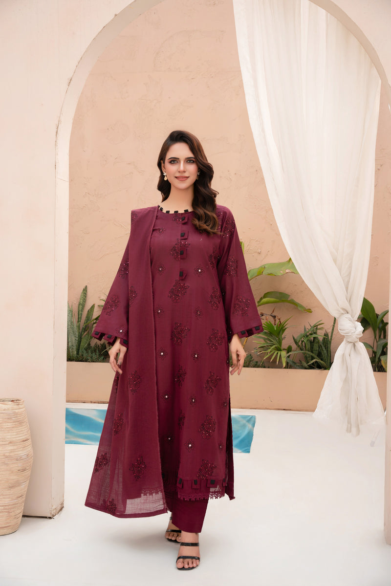 LUXORIA - 3 PC UNSTITCHED