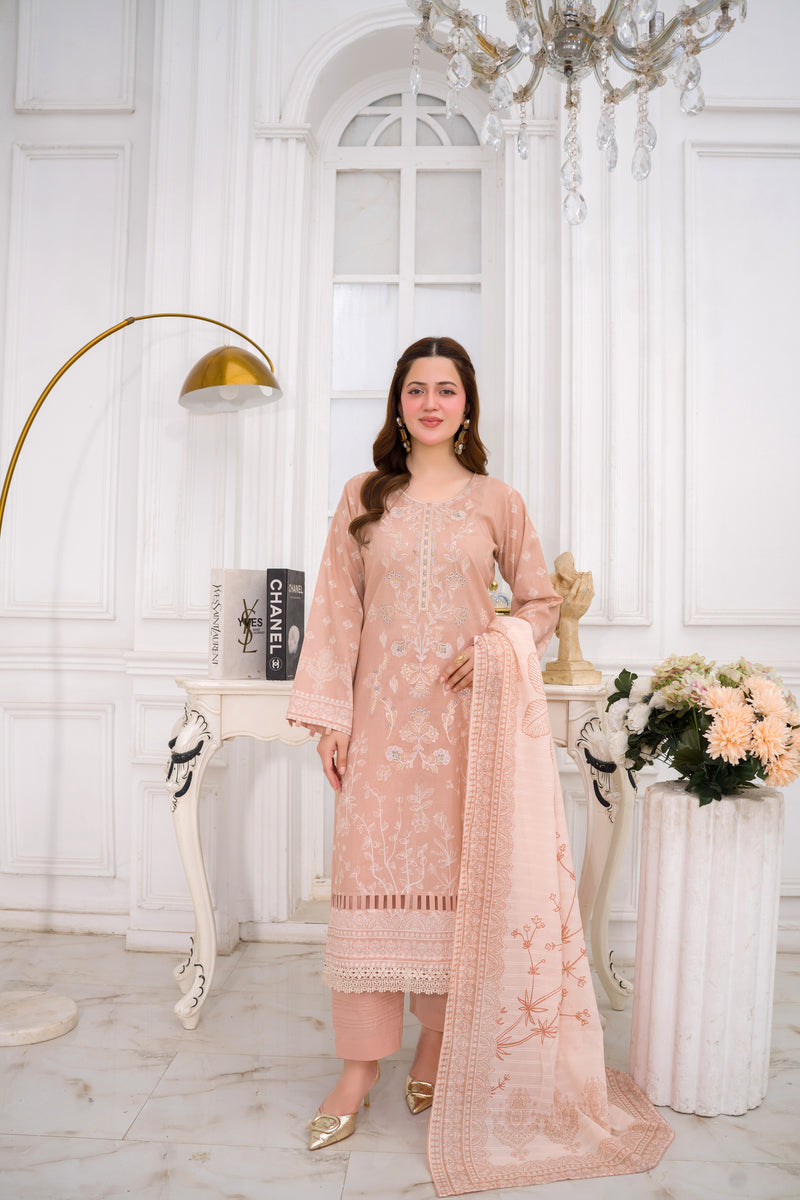 HAFSA - 3 PC UNSTITCHED