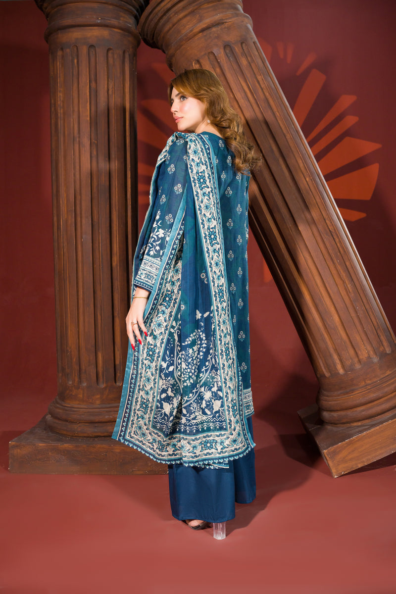 NAQAISH - 3 PC UNSTITCHED