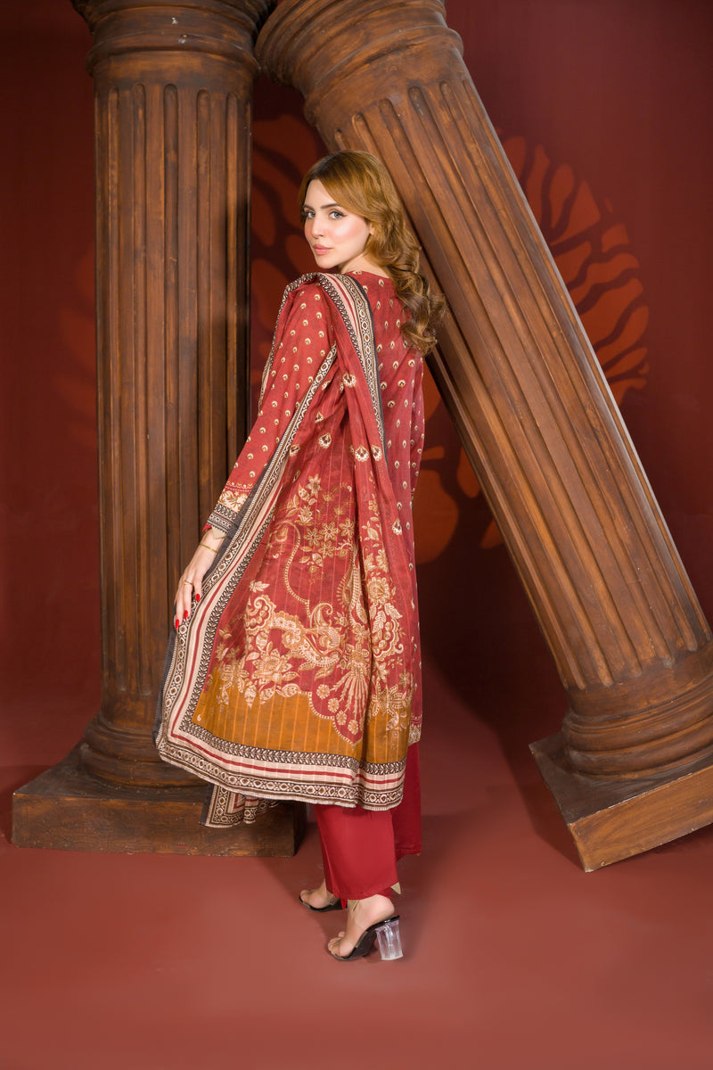 KAMSEEN - 3 PC UNSTITCHED