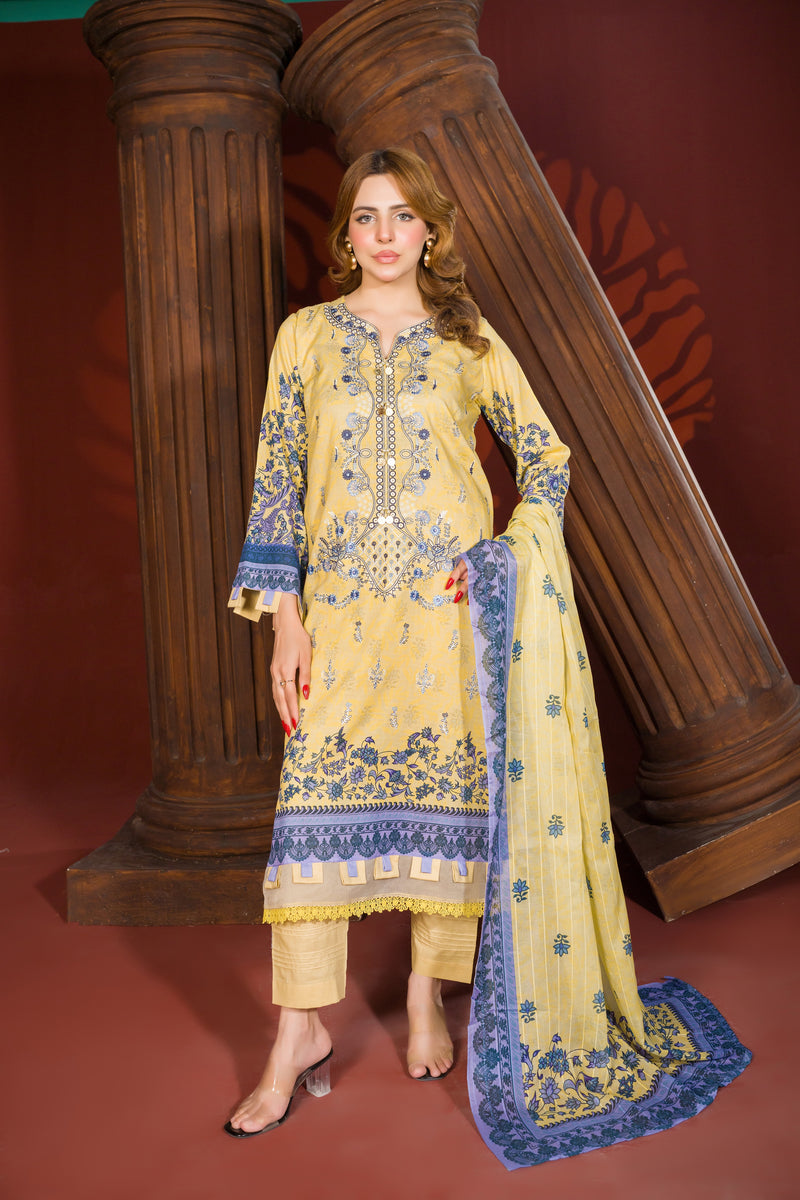 MEHJABEEN - 3 PC UNSTITCHED