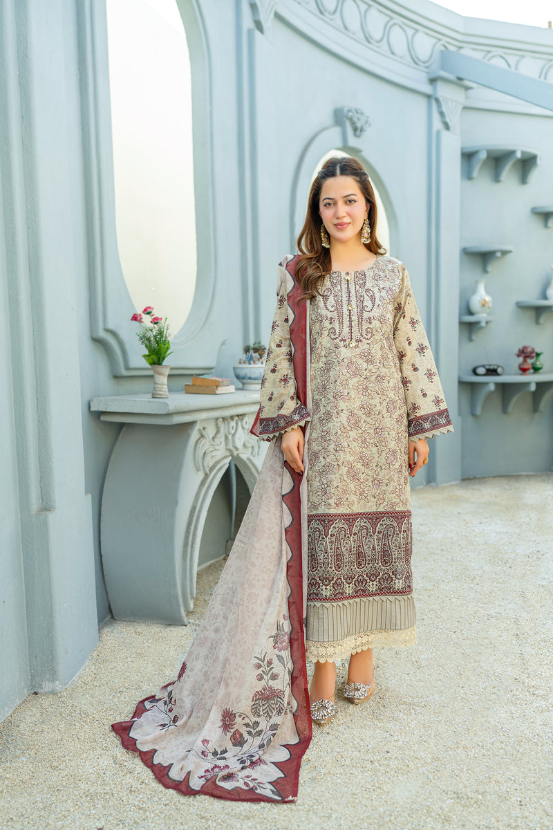 RAMEEN - 3 PC UNSTITCHED