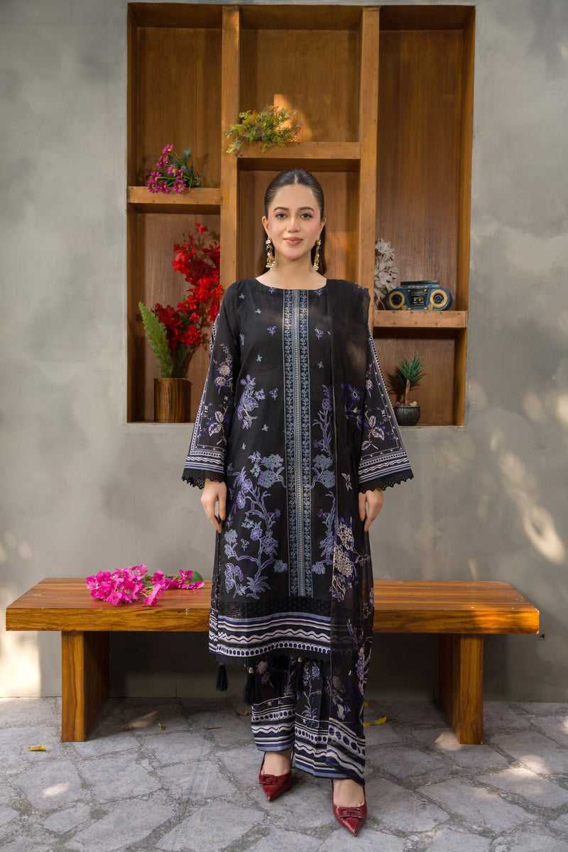 ZIVA - 3 PC UNSTITCHED