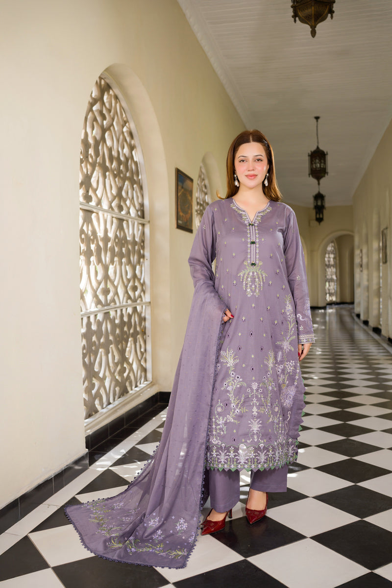 ZARQASH - 3 PC UNSTITCHED